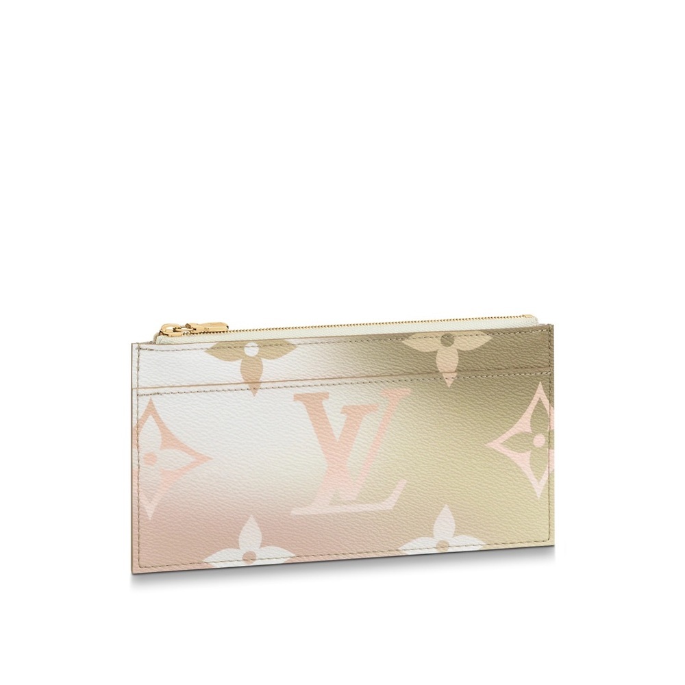 LOUIS VUITTON Monogram Giant Spring In The City Slim Purse in Sunset Kaki.